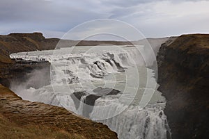 Gullfoss on a dull October day photo